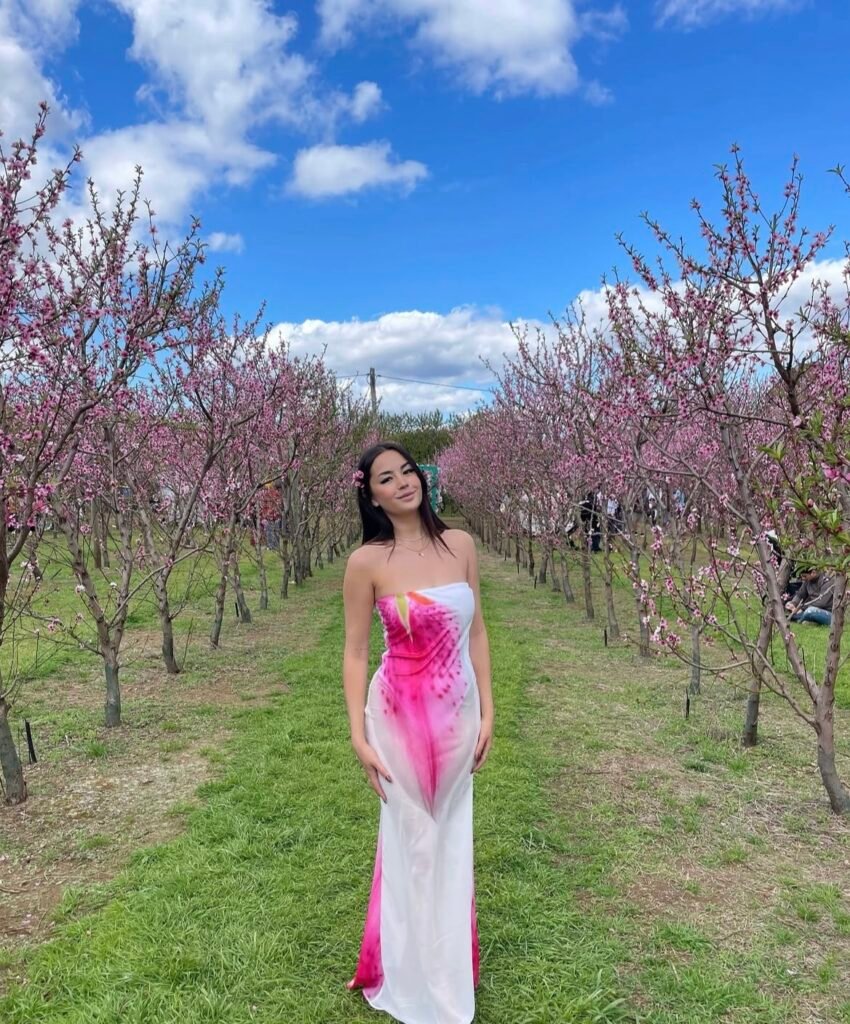 A long dress outfit.